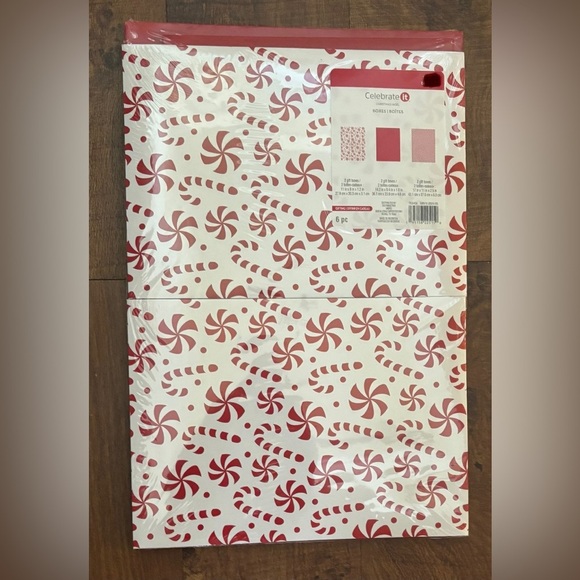 NWT 3 sets of Christmas Xmas gift boxes 18 total solid stripe candy cane - Picture 2 of 9